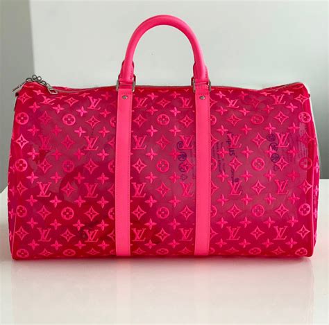 louis vuitton keepall 50 bandouliere multicoloured pink|Louis Vuitton monogram keepall 50.